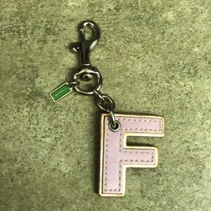 Coach Capital F keychain